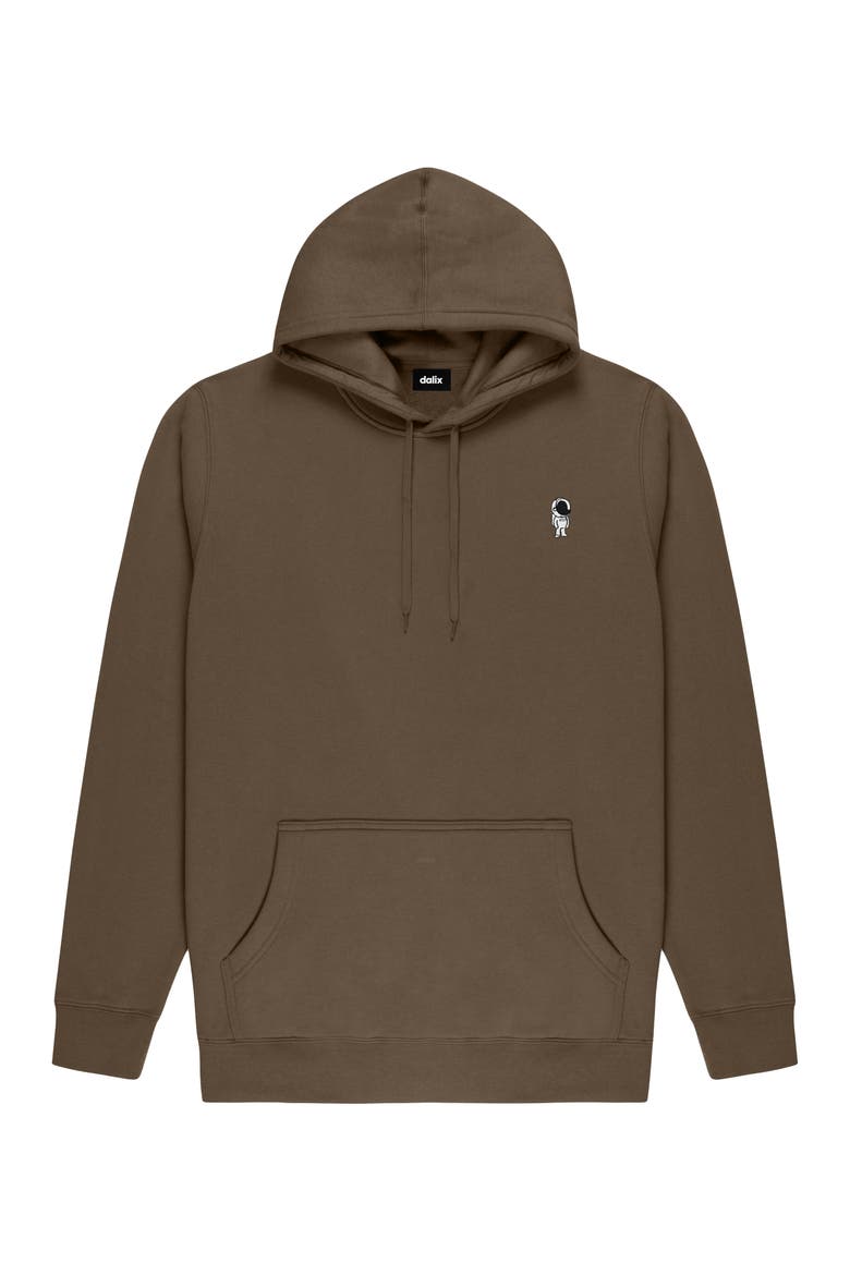 Astronaut Midweight Fleece Classic Hooded Sweatshirt, Main, color, Walnut