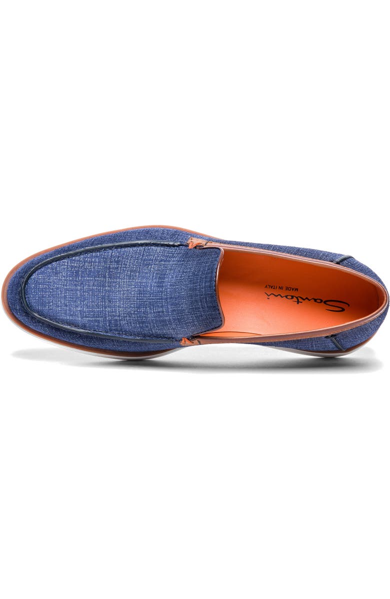 Santoni Botanist Loafer, Alternate, color, Blue