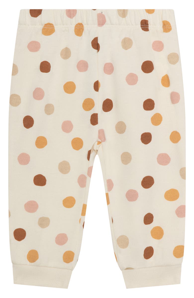 PL Baby by Petit Lem Appliqué Ruffle Sweatshirt, Joggers, Socks & Headband Set, Alternate, color, Deer