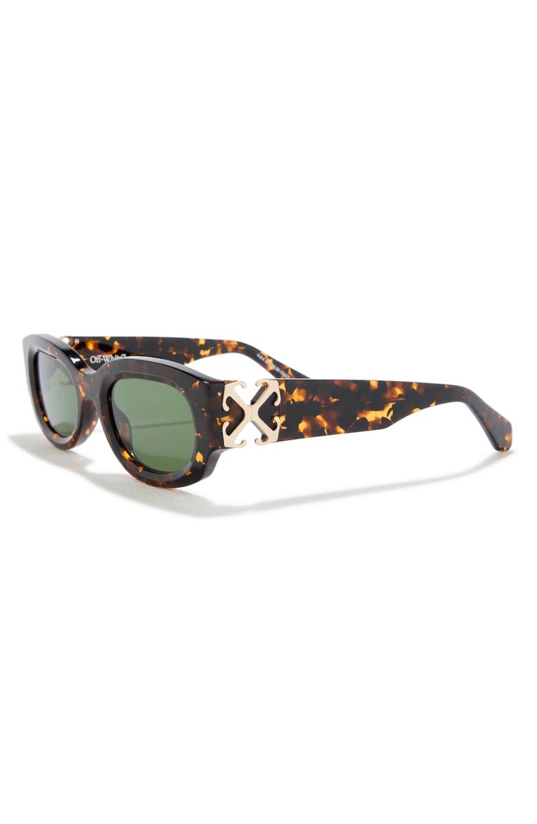 Off-White Palmer 52mm Sunglasses, Alternate, color, Havana Green