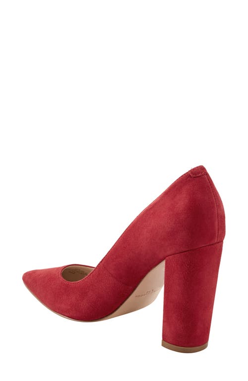 Marc Fisher Ltd Abilene Pointed Toe Pump In Medium Red