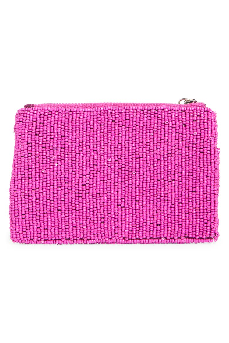 Pepper Beaded Coin Pouch, Alternate, color, FUCHSIA MULTI