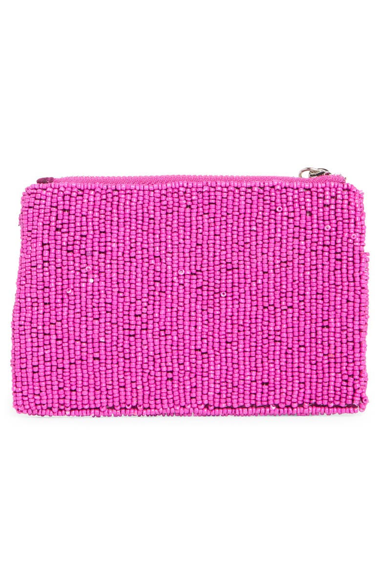 Collection XIIX Pepper Beaded Coin Pouch, Alternate, color, Fuchsia Multi