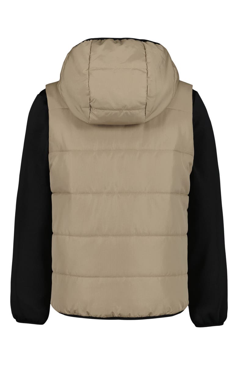 Under Armour Kids' 2Fer Water Resistant Hoodie Vest, Alternate, color, Camel