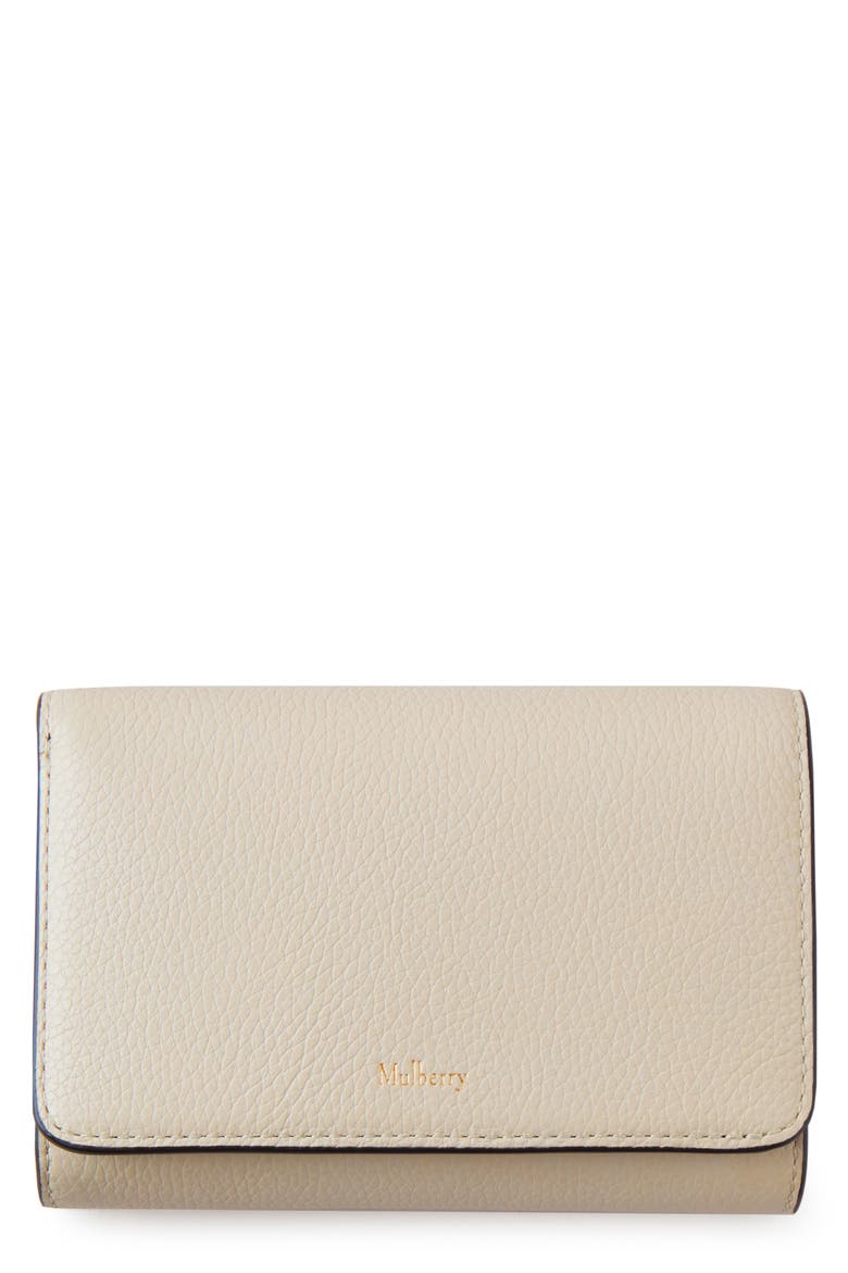 Medium Continental French Purse, Main, color, CHALK