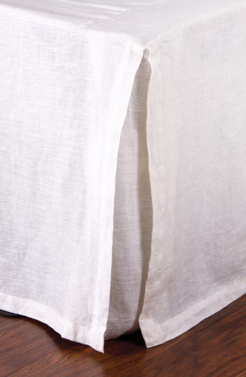 Pleated Linen Bed Skirt