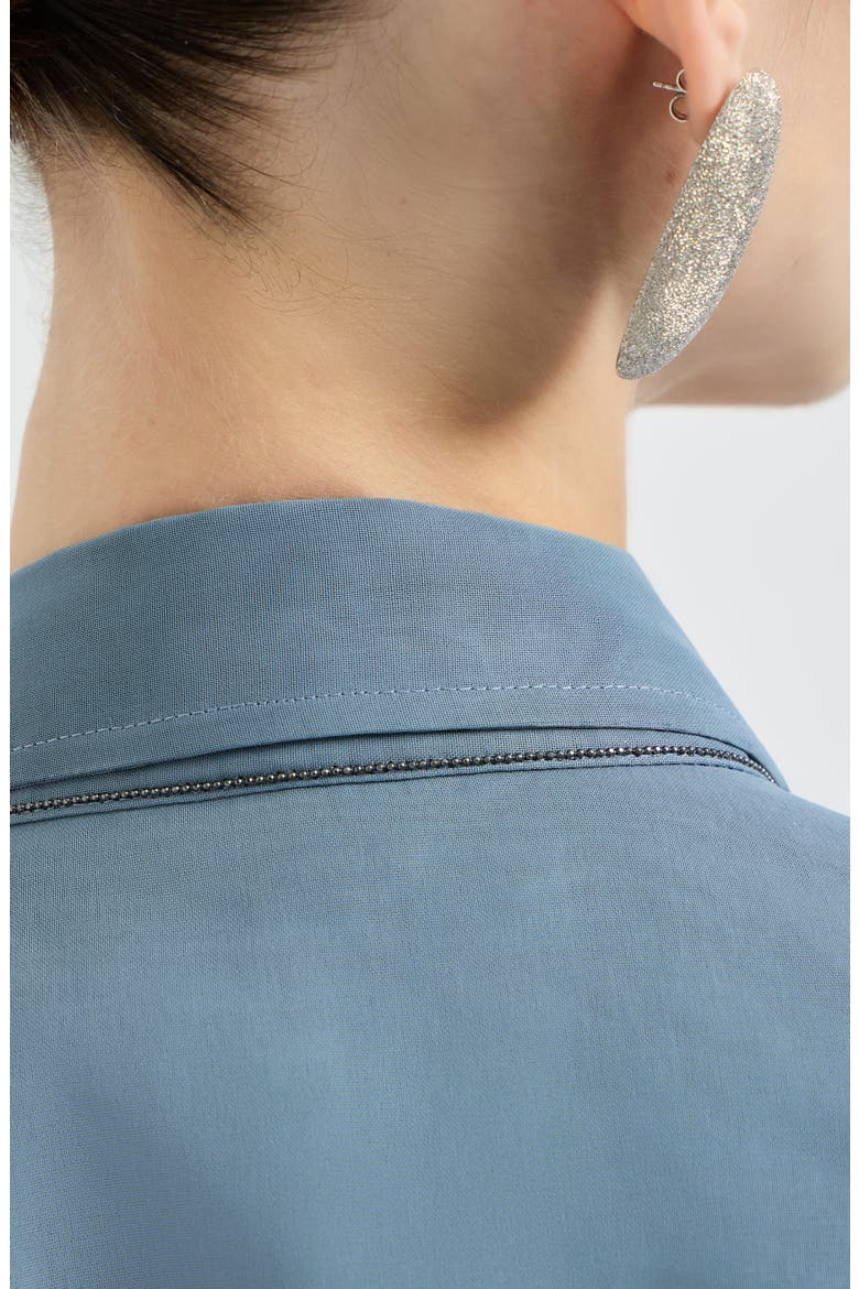Organza shirt, Alternate, color, Azure