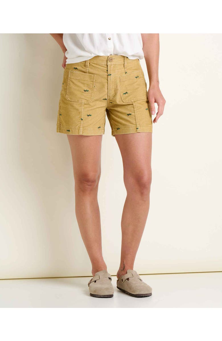 Toad & Co Women's Coaster Cord Short, Main, color, Starfish Embroidery