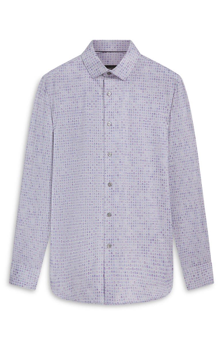 Bugatchi James OoohCotton<sup>®</sup> Print Button-Up Shirt, Alternate, color, 