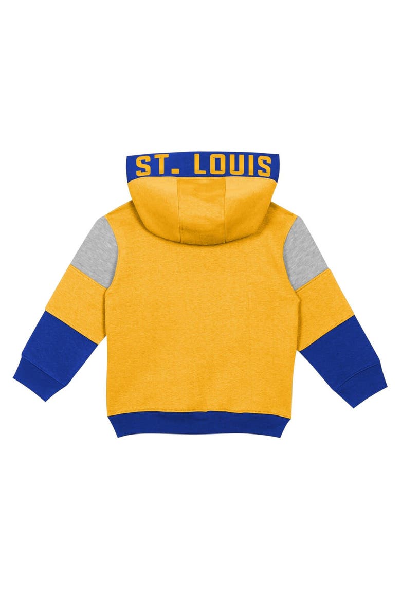 Outerstuff Toddler Gold/Blue St. Louis Blues Big Skate Fleece Pullover Hoodie and Sweatpants Set, Alternate, color, 