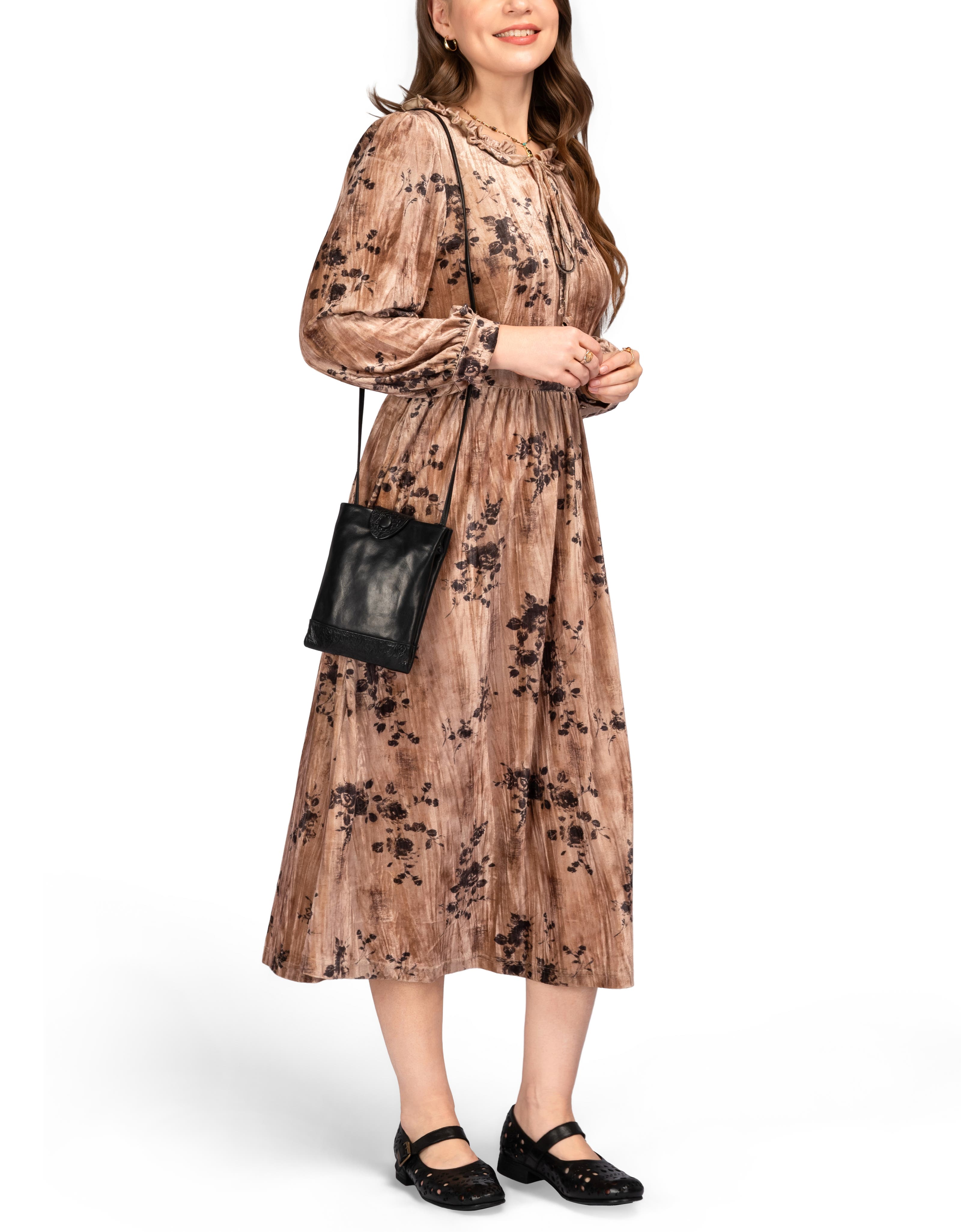 OLD TREND Lily Genuine Leather Structured Convertible Crossbody, Alternate, color, Black