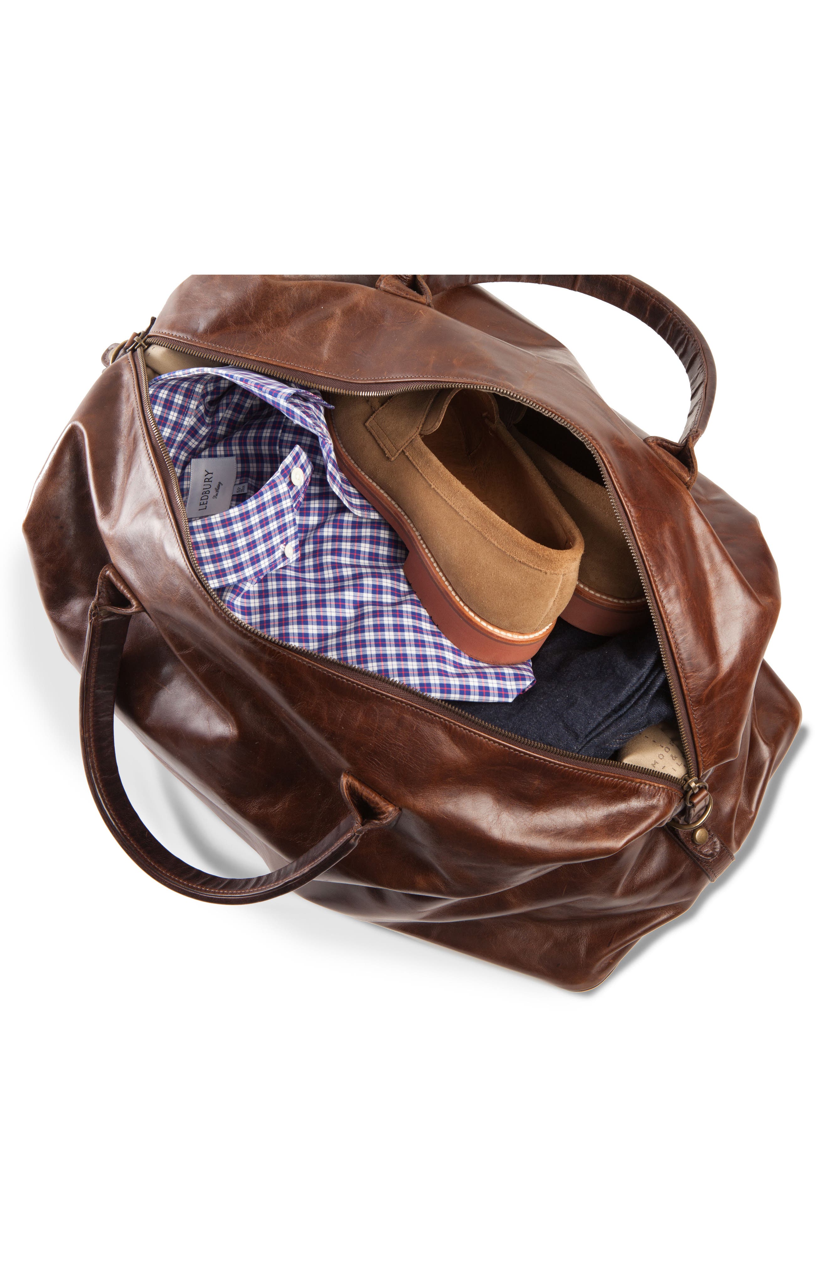 Moore & Giles Benedict Leather Duffle Bag, Alternate, color, 