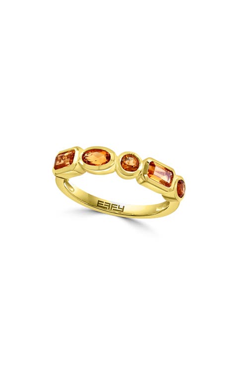 14K Yellow Gold Citrine Ring