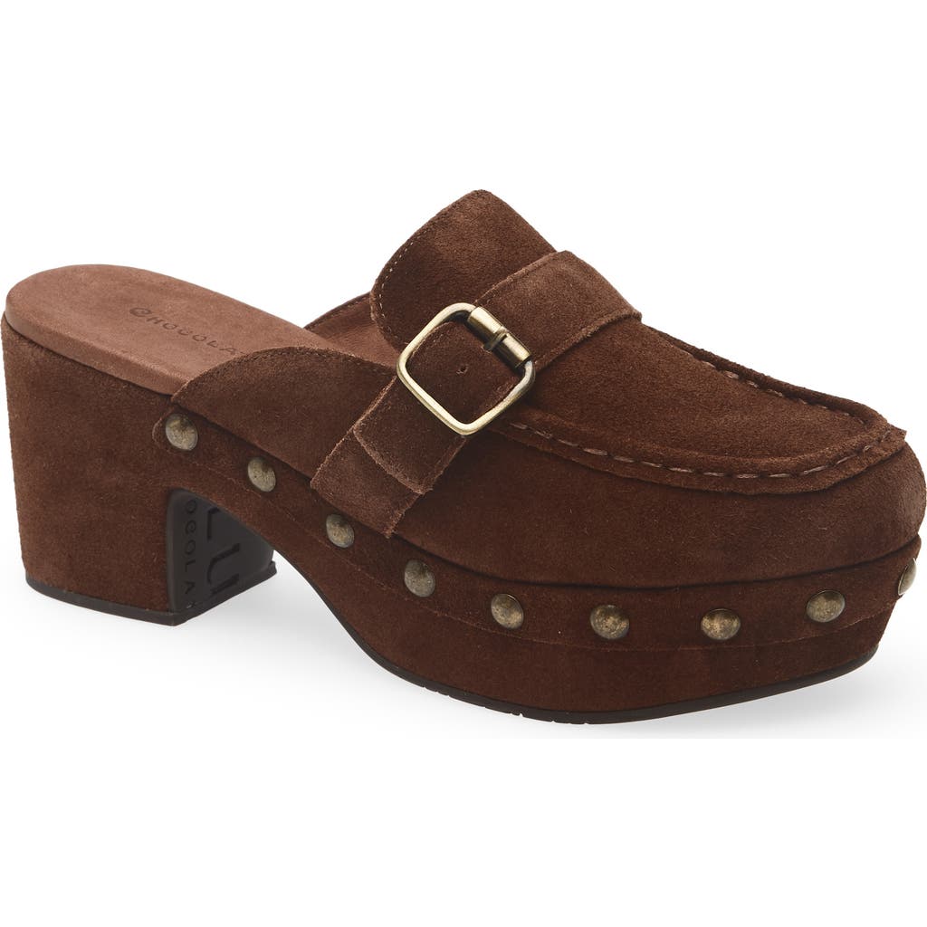 Chocolat Blu Genni Platform Loafer Mule In Brown