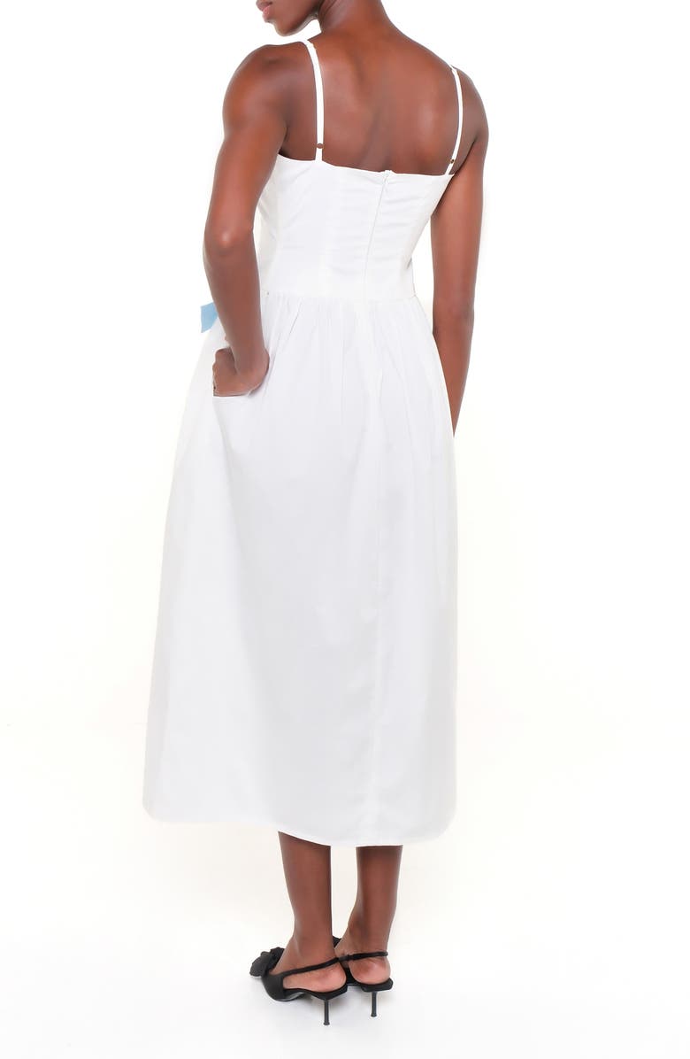 The Lulo Project Maddy Sleeveless Stretch Cotton Midi Dress, Alternate, color, 