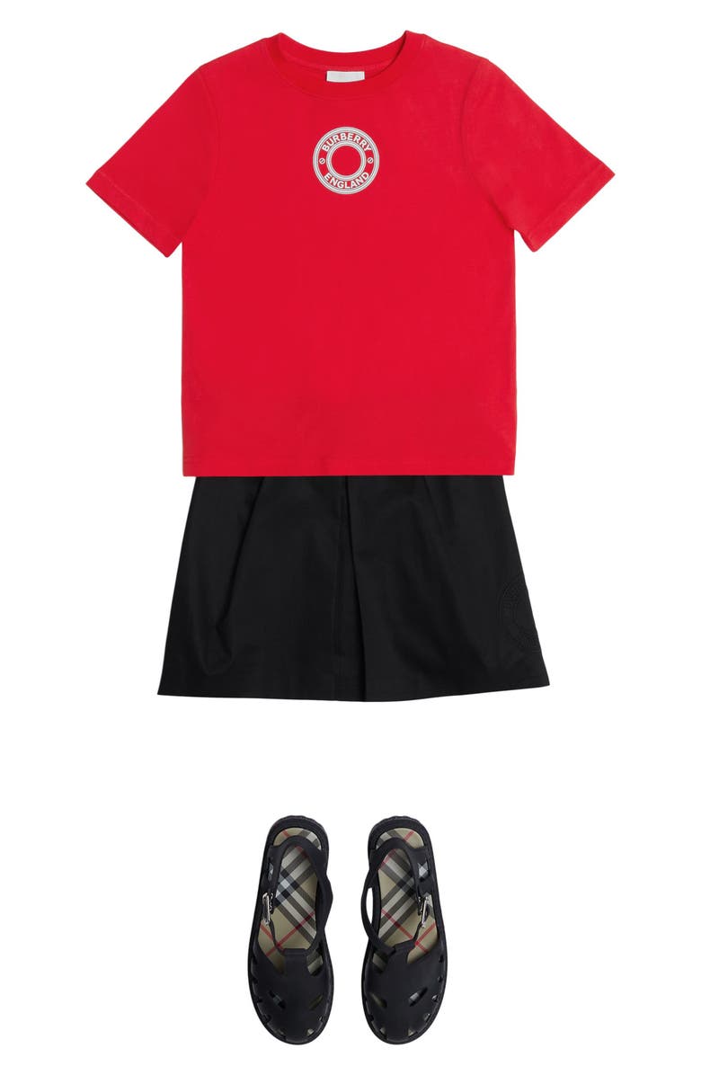 Burberry Kids' Roundel Organic Cotton Logo Graphic Tee, Alternate, color,