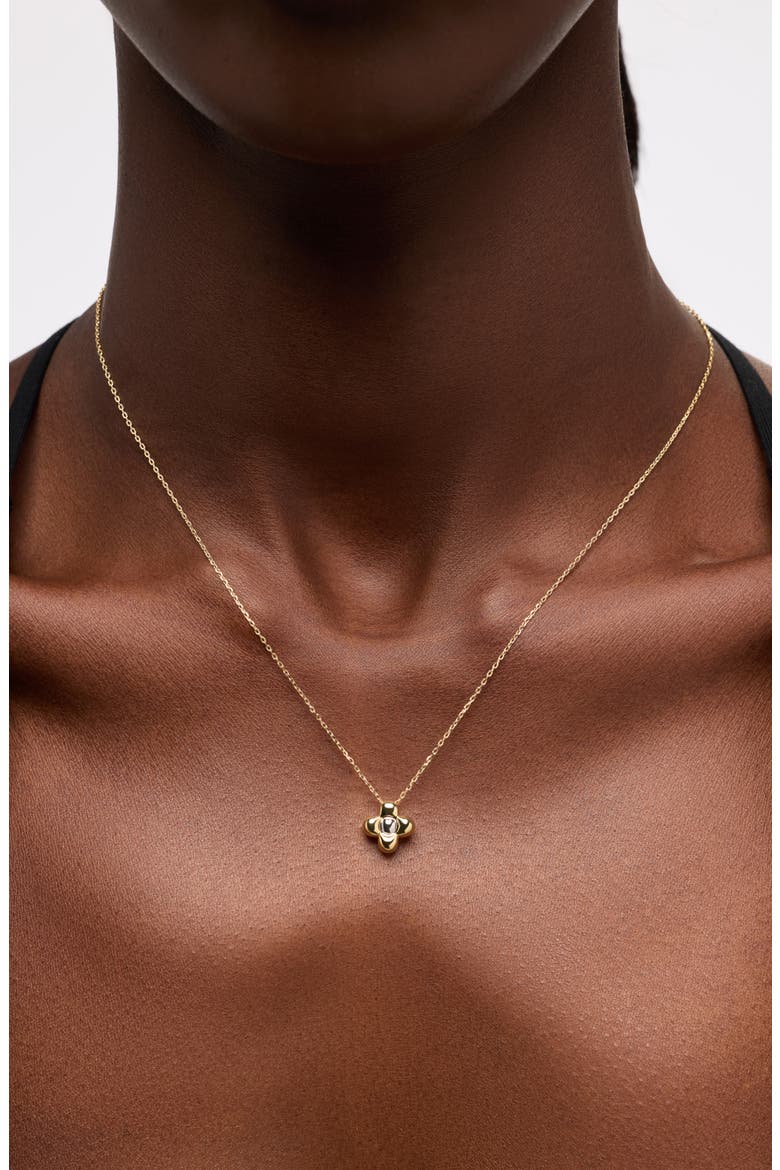 Liora Mini Pendant Necklace, Alternate, color, GOLD / SILVER