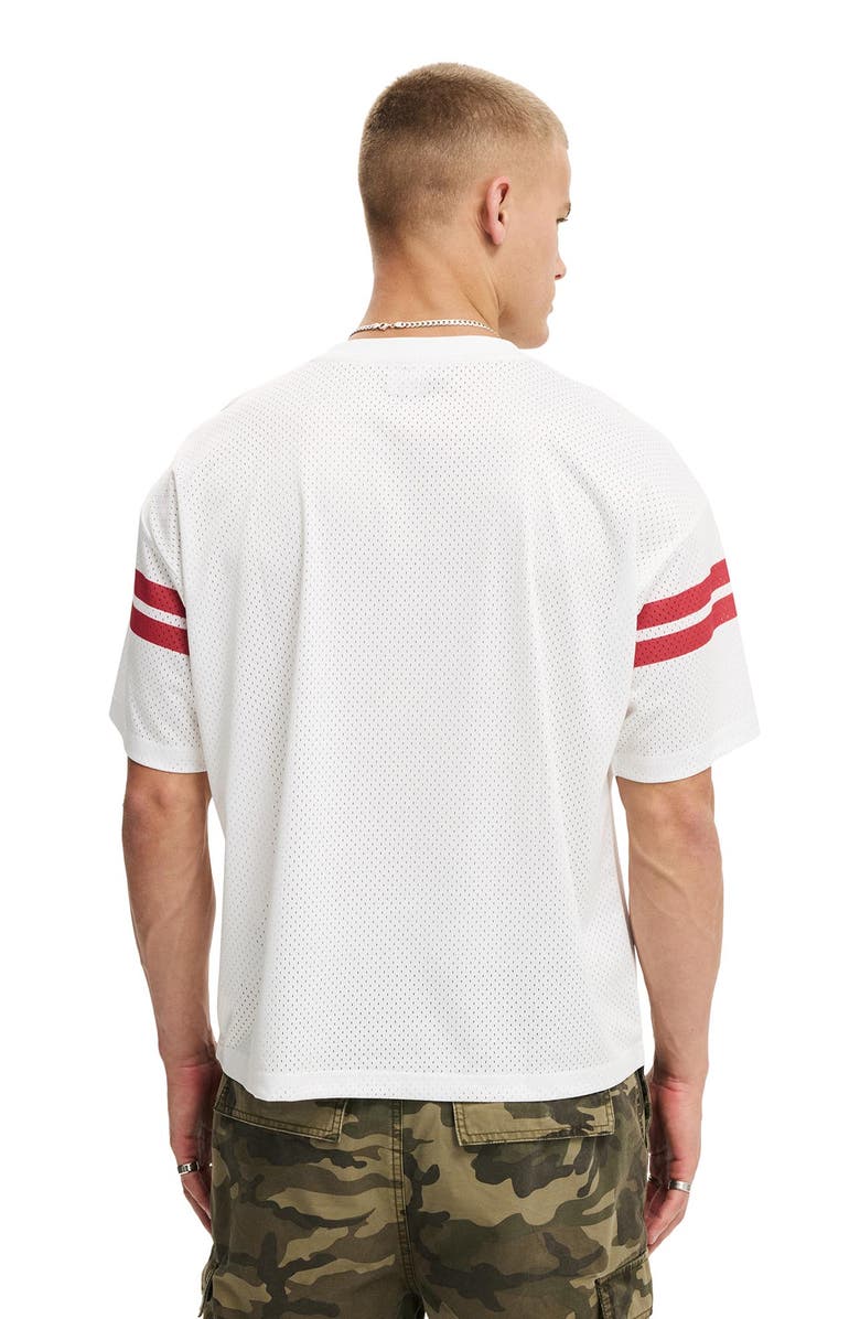 Cotton On Men's Football Jersey, Alternate, color, Vintage White Osaka