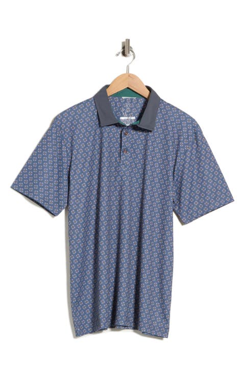 Harris Medallion Print Golf Polo