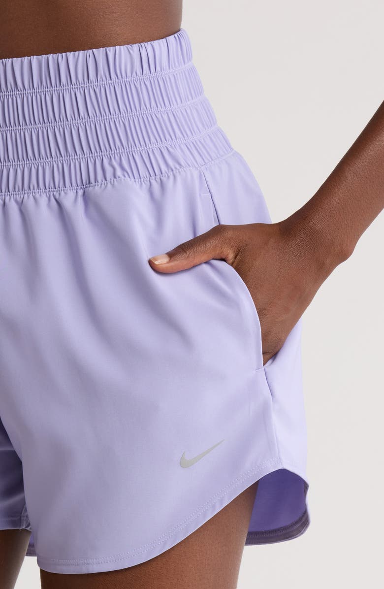 Nike Dri-FIT Ultrahigh Waist 3-Inch Brief Lined Shorts, Alternate, color, 533 Lilaci/Refsil