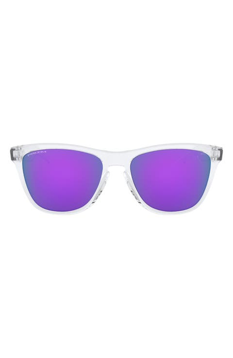 55mm Polarized Rectangular Sunglasses