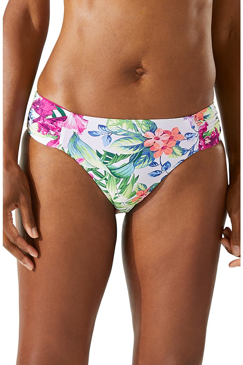 Coastal Gardens Reversible Hipster Bikini Bottoms, Main, color, PINK/ WHITE