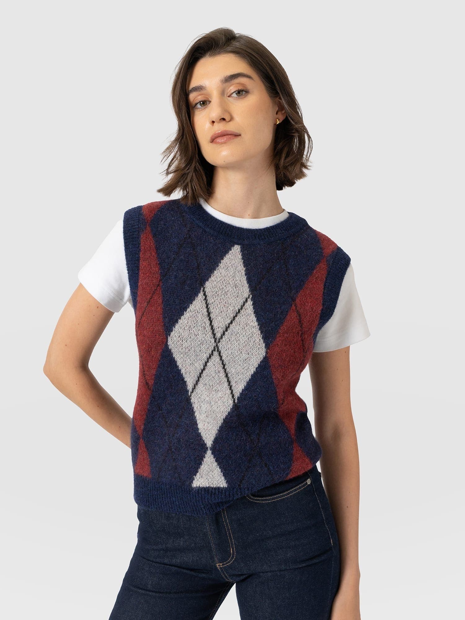 selected Navy/Burgundy