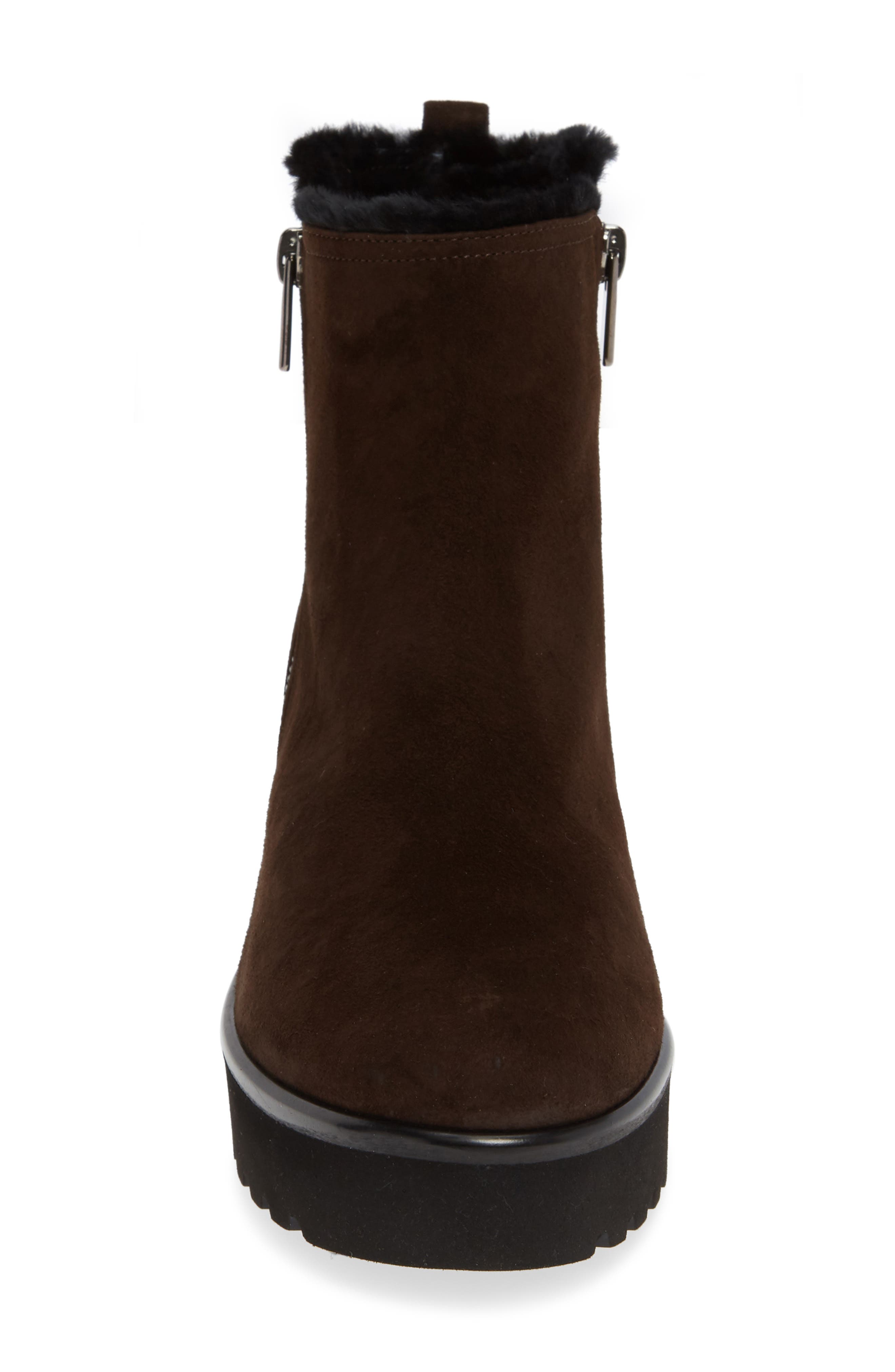 Pas de Rouge Nora Genuine Shearling Bootie, Alternate, color, 