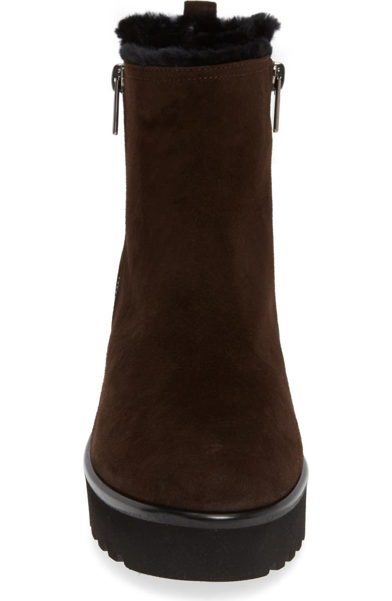 Pas de Rouge Nora Genuine Shearling Bootie, Alternate, color,