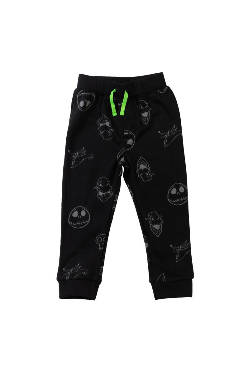 Disney Nightmare Before Christmas Jack Skellington Fleece Hoodie & Pants Set, Alternate, color, Black / Grey