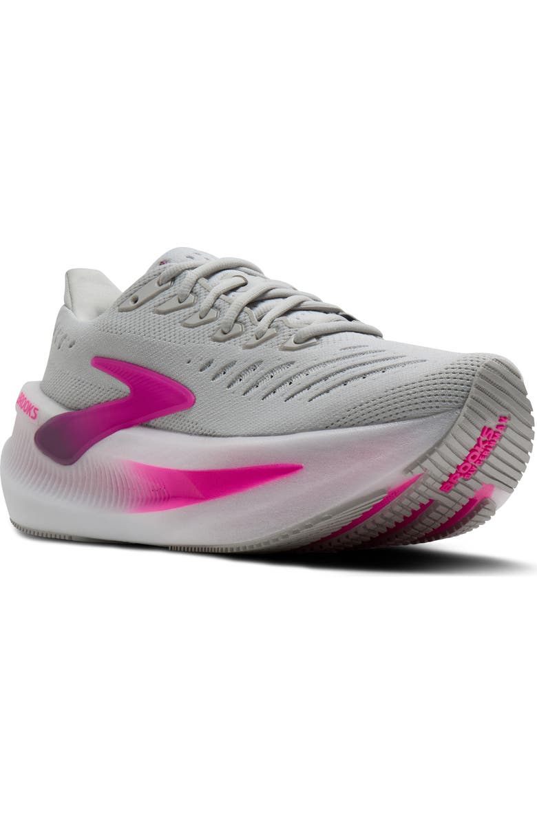 Brooks Glycerin Max 2 Hybrid Running Shoe, Main, color, Oyster/ Argyle/ Cyber Pink