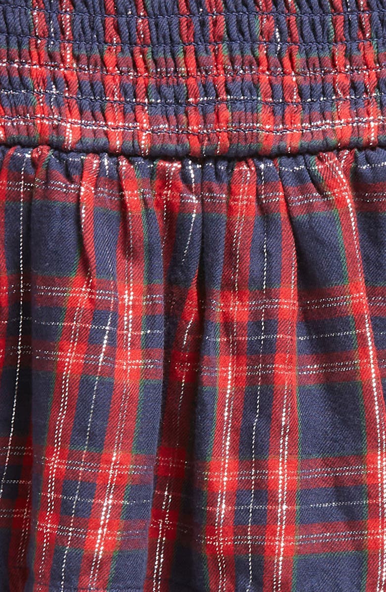 Nordstrom Kids' Tartan Smocked Tiered Skirt, Alternate, color,