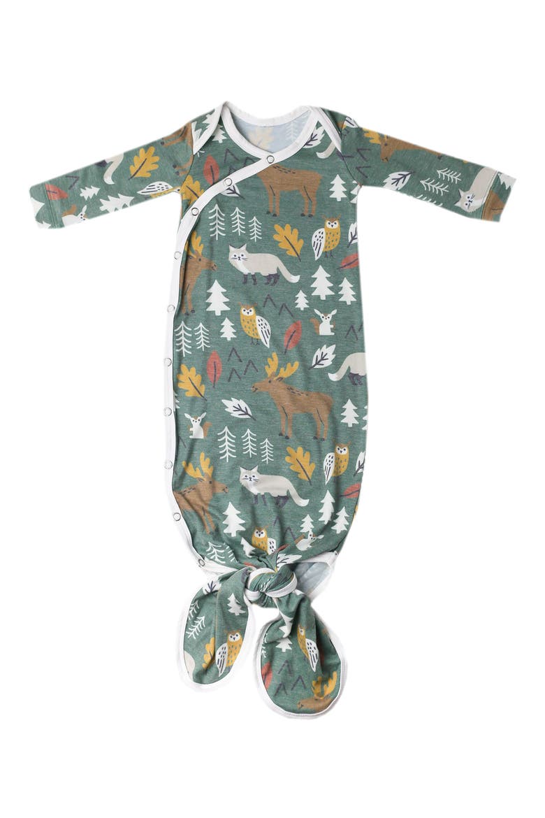 Newborn Knotted Gown, Main, color, Atwood