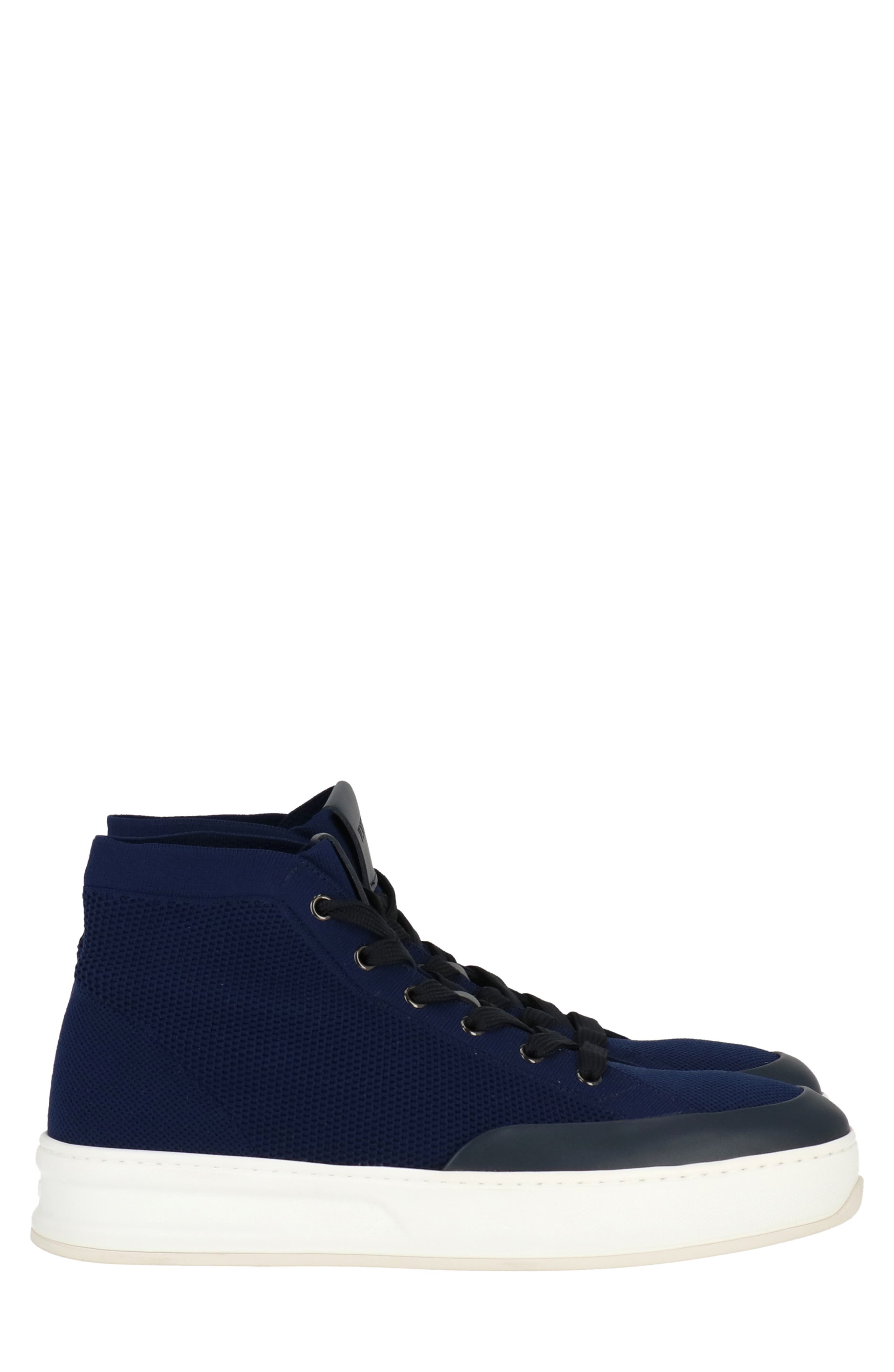High Top Sneaker, Alternate, color, BLUE