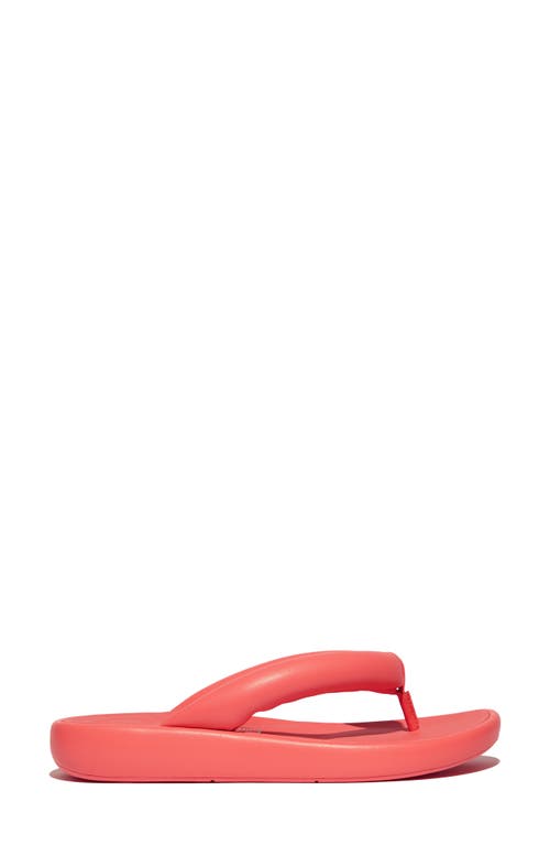Fitflop Iqushion D-luxe Flip Flop In Rosy Coral