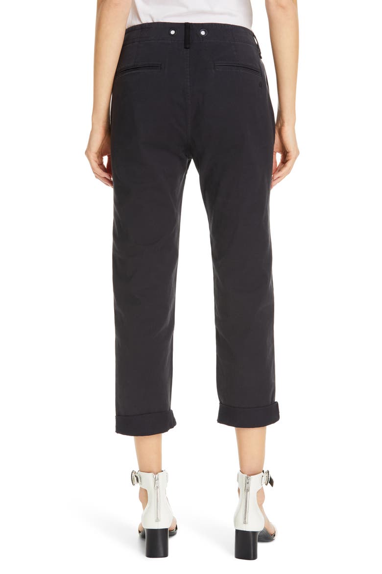 Buckley Crop Chino Pants, Alternate, color, BLK