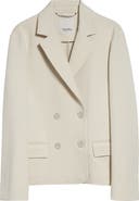 Max Mara Badia Double Breasted Double Face Jersey Blazer