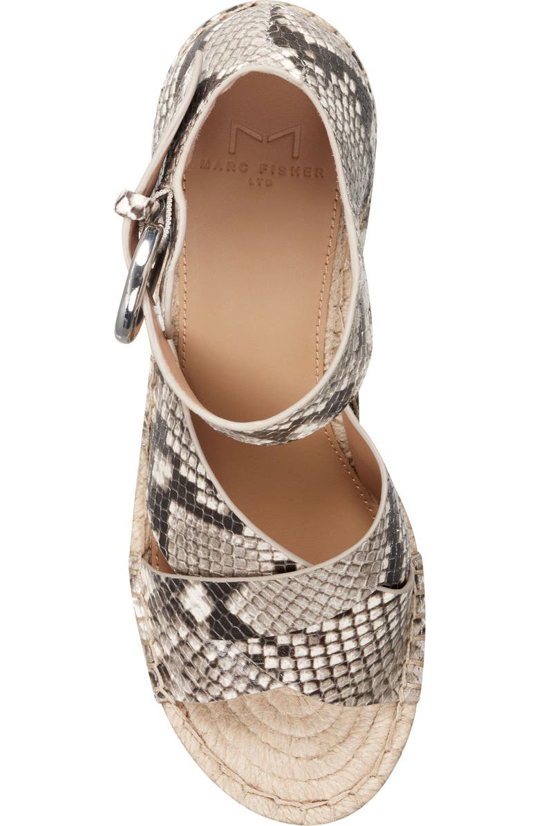 Marc Fisher LTD Amari Ankle Strap Espadrille Wedge, Alternate, color,