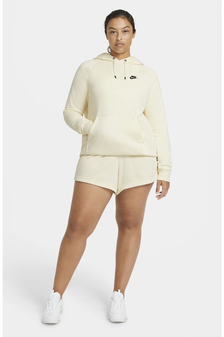 Sportswear French Terry Shorts, Alternate, color, COCONUT MILK/ BLACK