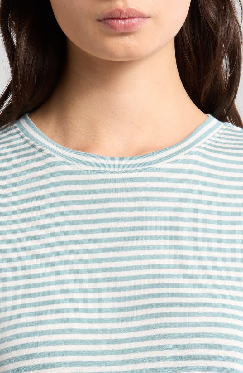 Splendid Faye Stripe T-Shirt, Alternate, color, Mineral/ White