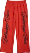 Balenciaga Embroidered Baggy Fleece Pants