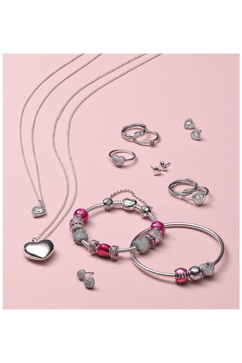Heart Clasp Charm Bracelet, Alternate, color, NO COLOR