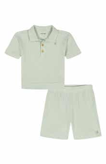 Calvin Klein Knit Polo & Shorts Set