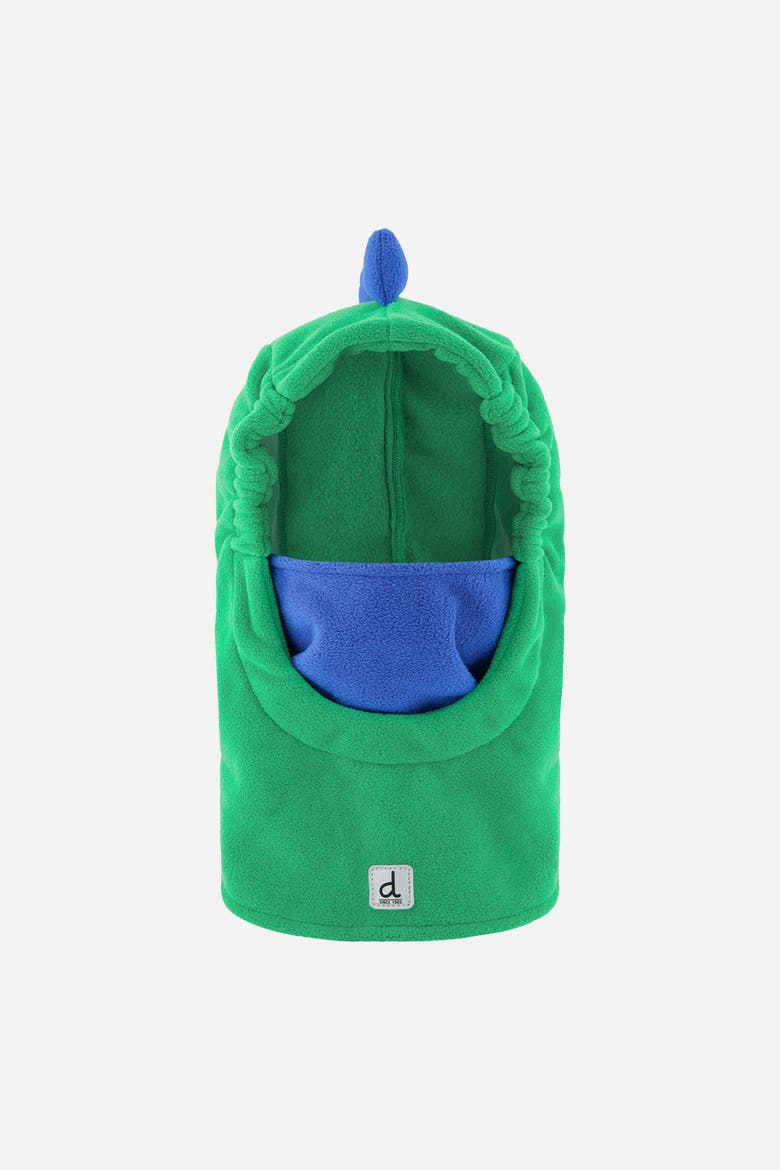 Oversized Dino Polar Fleece Ski Helmet Balaclava, Main, color, Flash Green