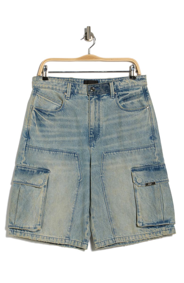 RtA Joseph Denim Cargo Shorts, Main, color, Frayed Indigo Dusk