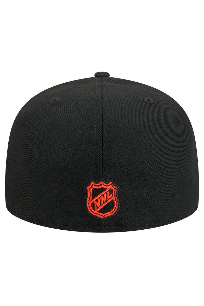 Men's New Era Black Philadelphia Flyers Core 59FIFTY Fitted Hat, Alternate, color, Black