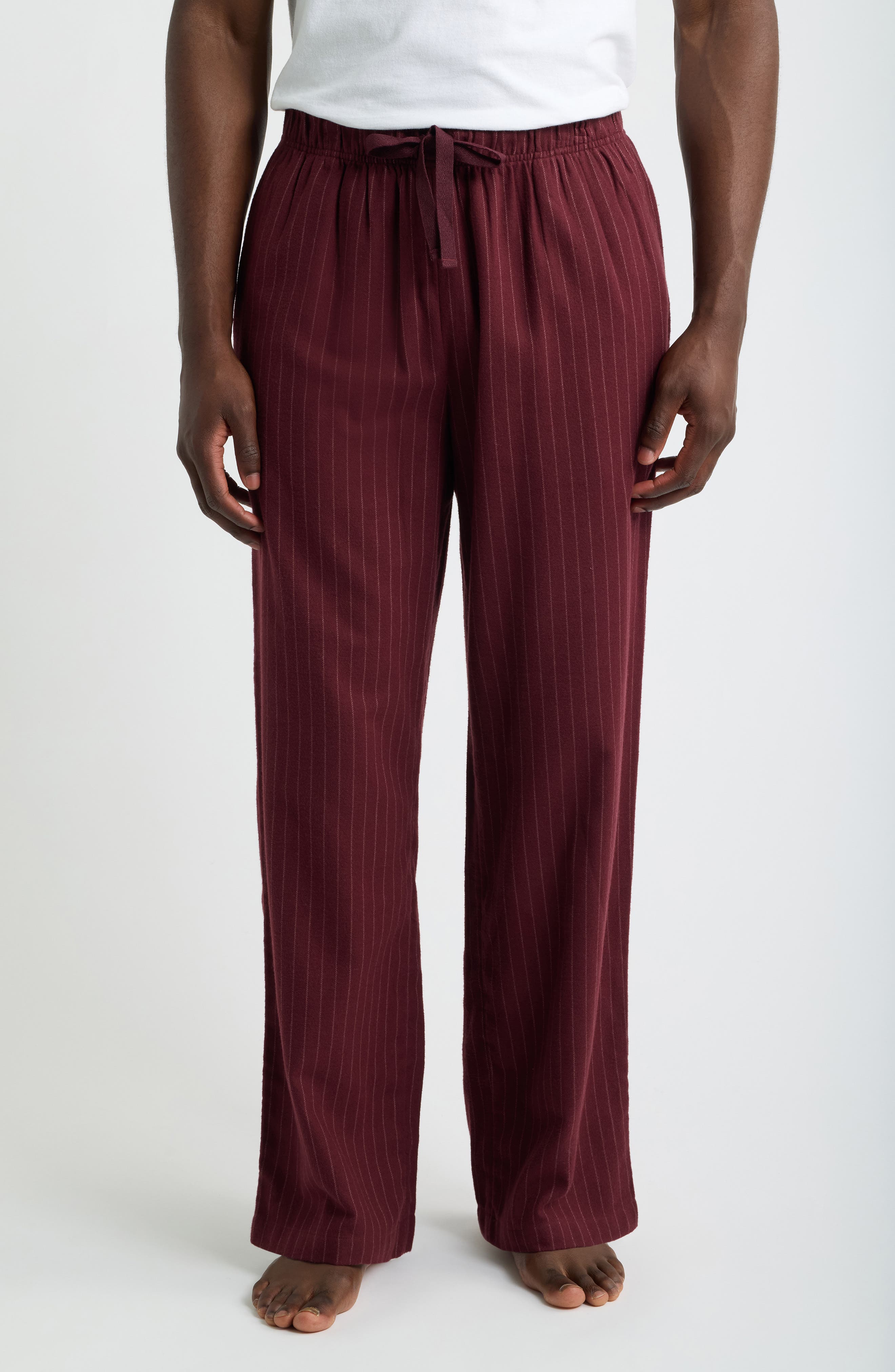 BURGUNDY ROW STRIPE