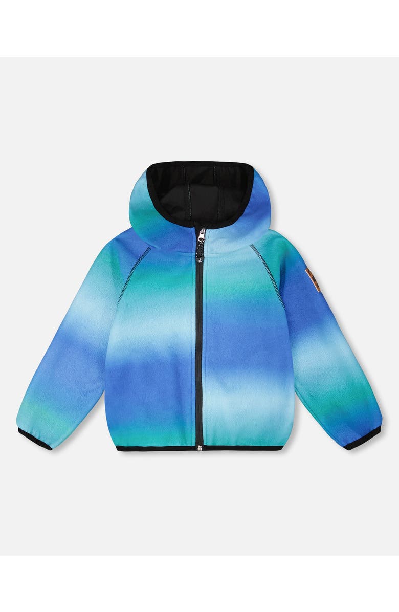 Deux par Deux Softshell Gradient Jacket, Main, color, Blue To Black Gradient