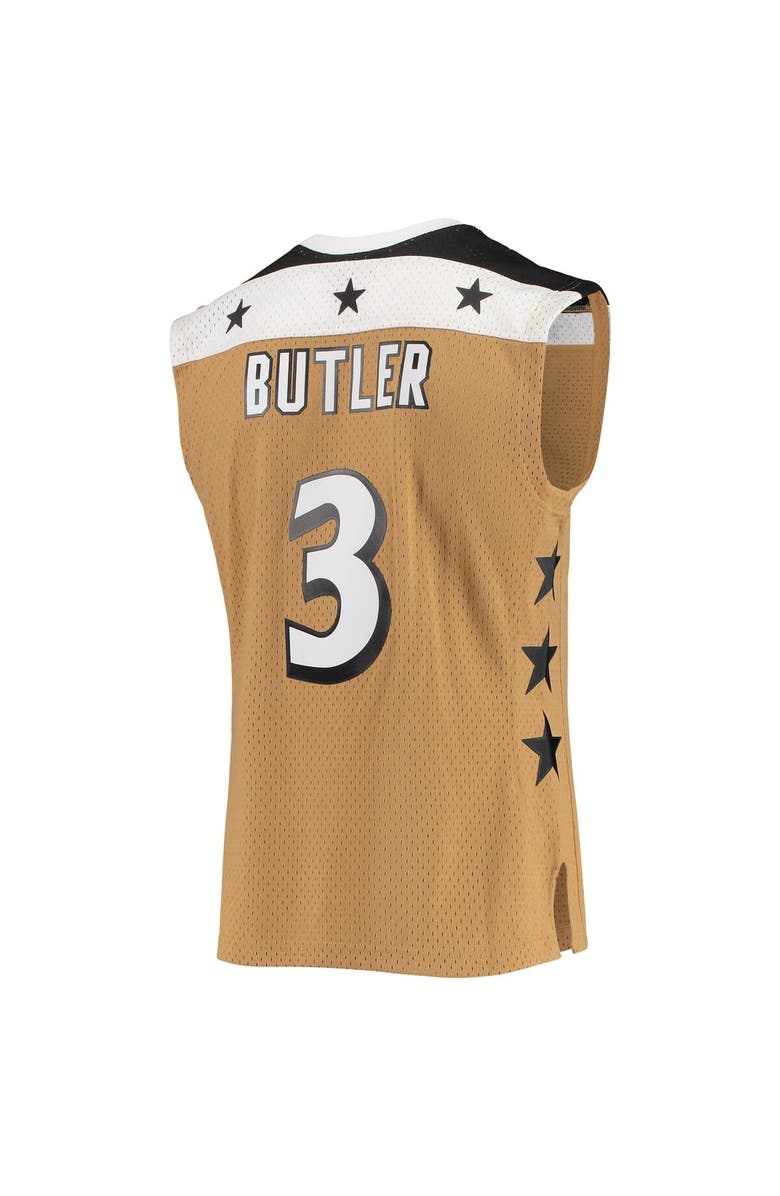 Mitchell & Ness Men's Mitchell & Ness Caron Butler Gold Washington Wizards 2001/02 Hardwood Classics Swingman Jersey, Alternate, color, 