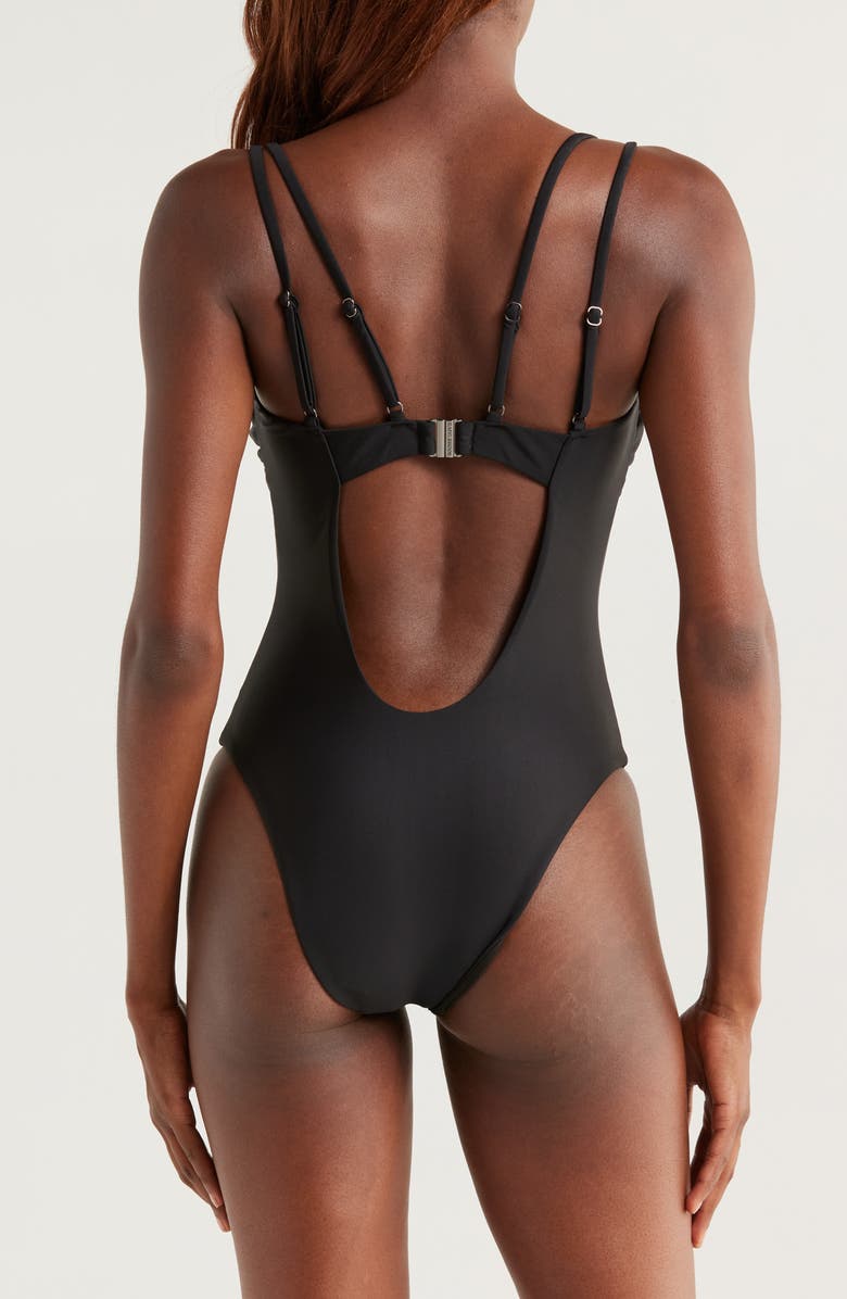 Ramy Brook Nichelle One-Piece Swimsuit, Alternate, color, Black